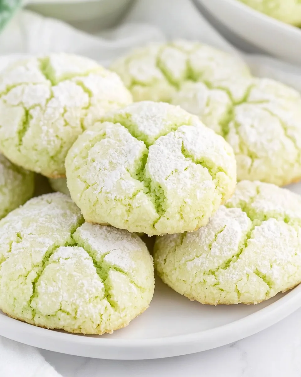 St Patrick’s Day Crinkle Cookies