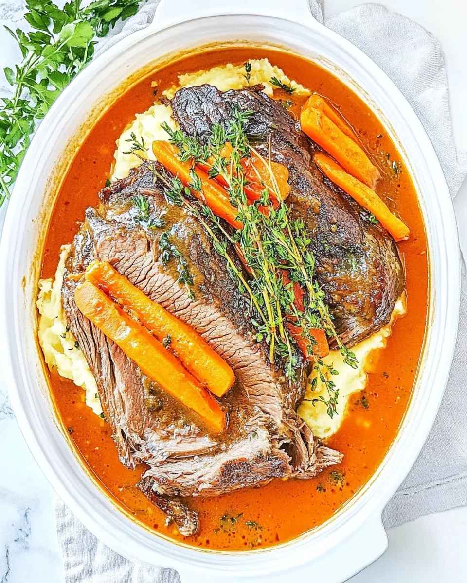 Steakhouse Style Baked Pot Roast