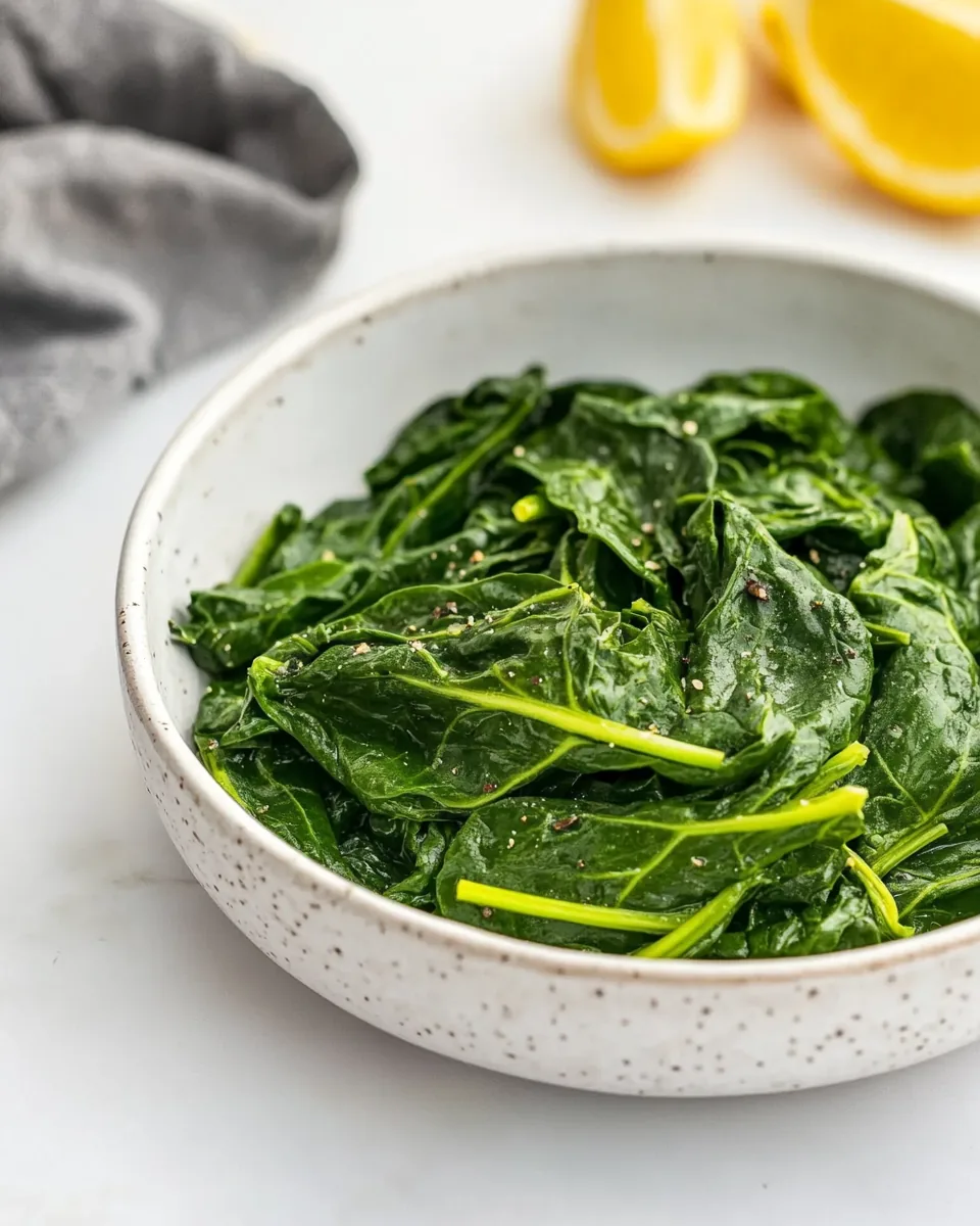 Steamed Spinach
