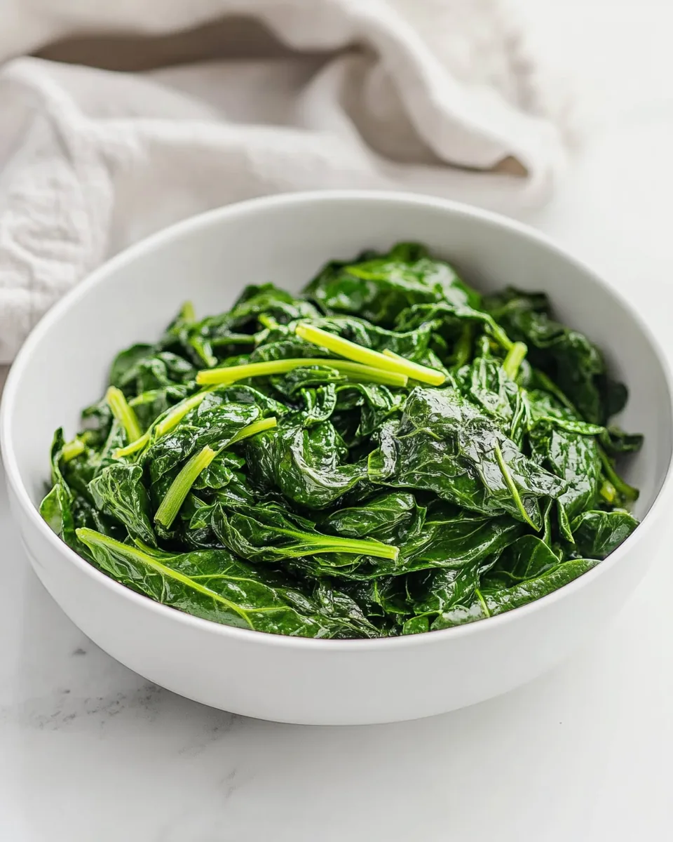 Steamed Spinach