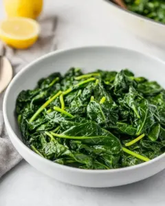 Steamed Spinach
