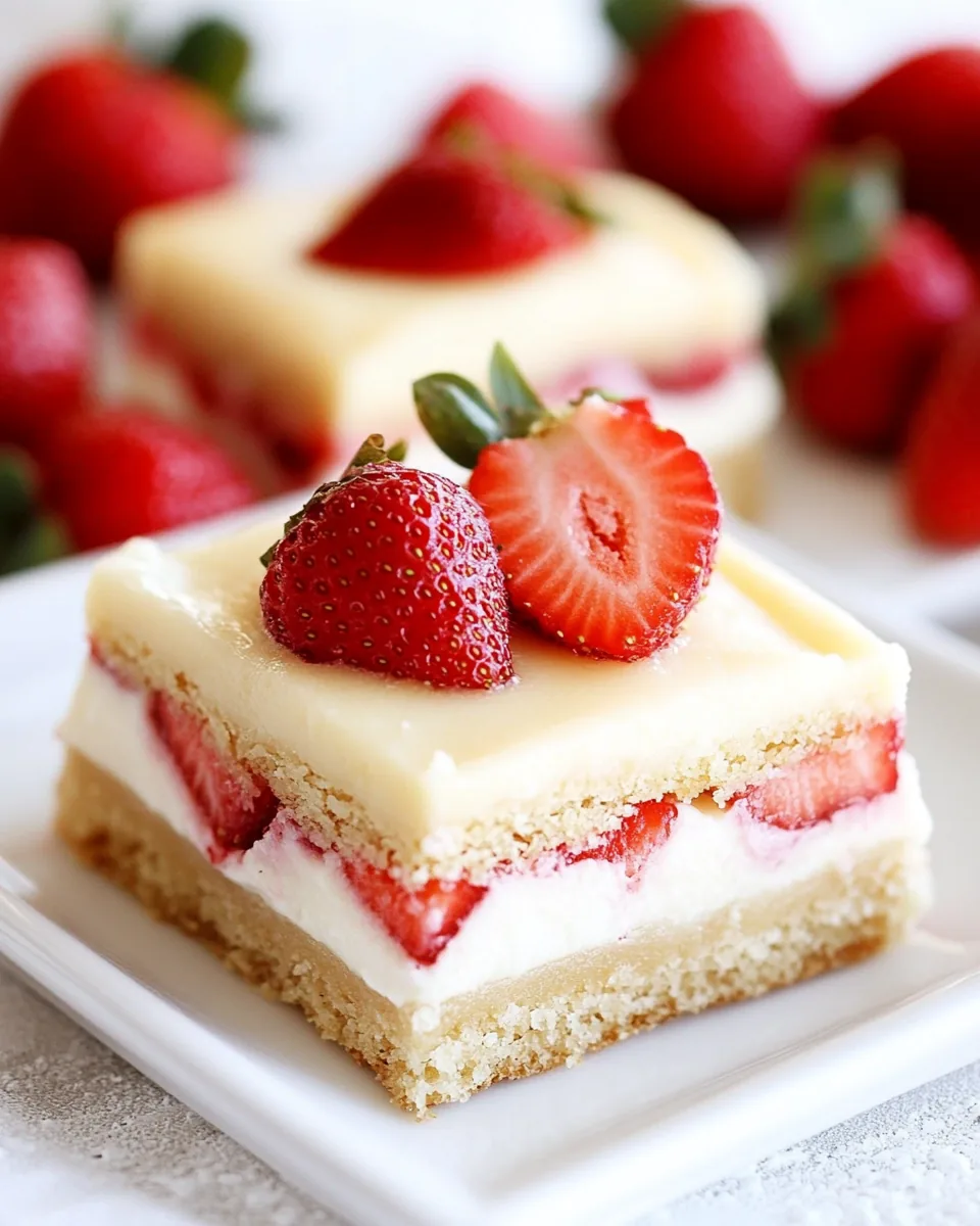 Strawberries and Cream Bars