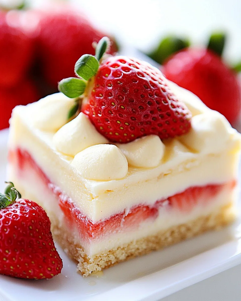 Strawberries and Cream Bars