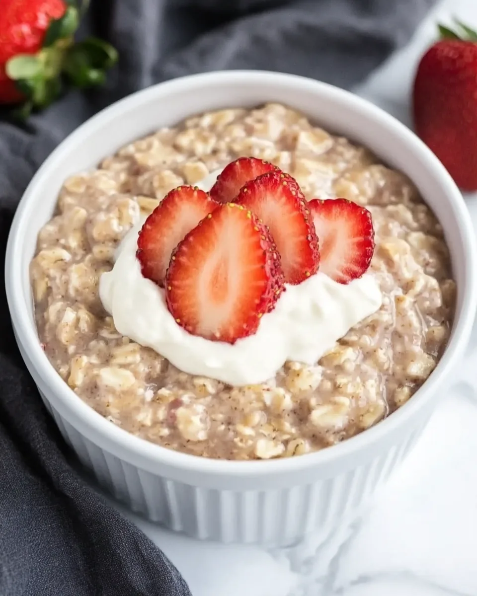 Strawberries and Cream Oatmeal