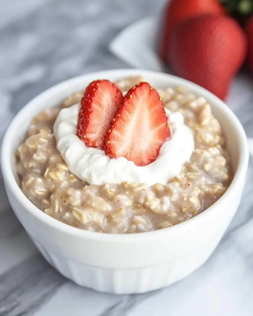 Strawberries and Cream Oatmeal