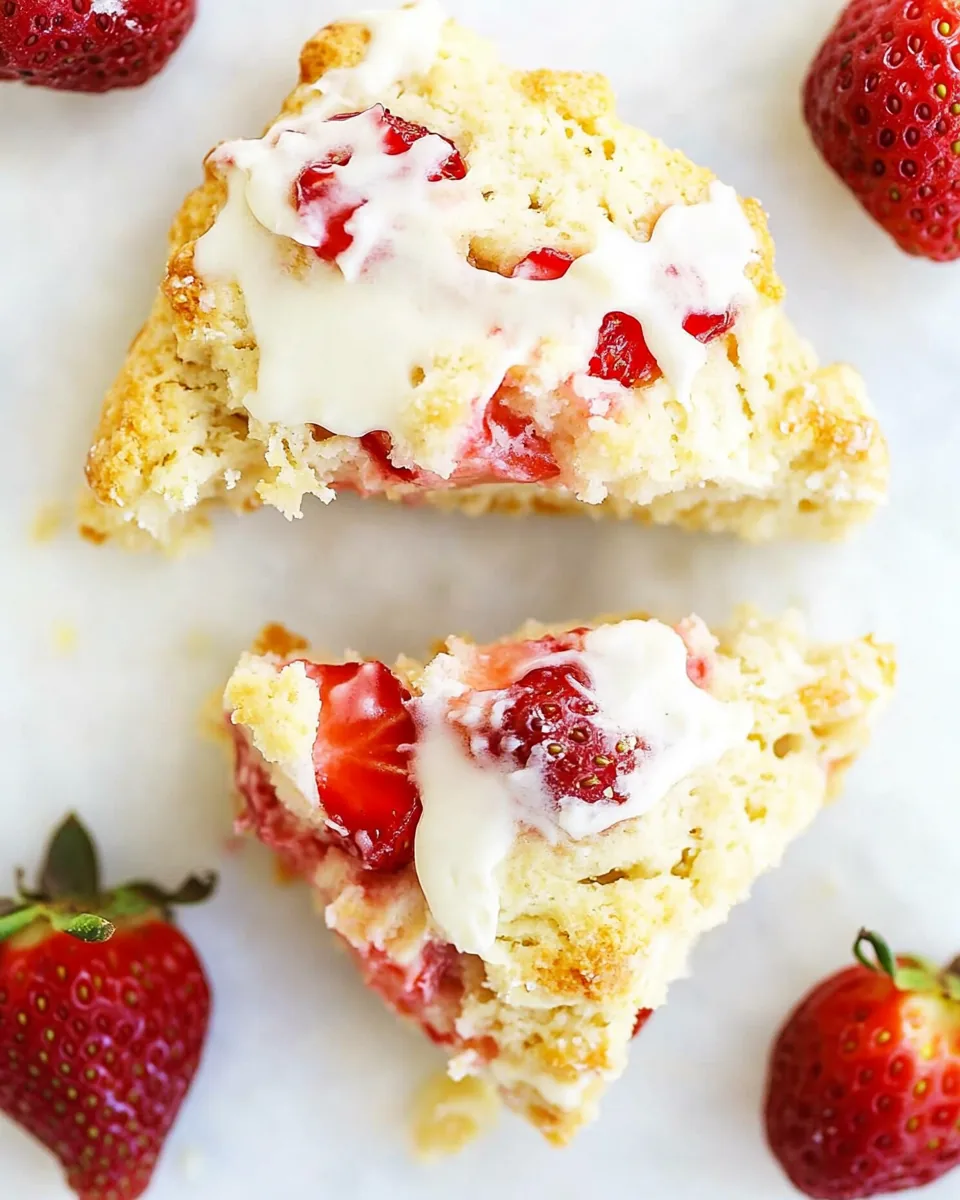 Strawberries and Cream Scones