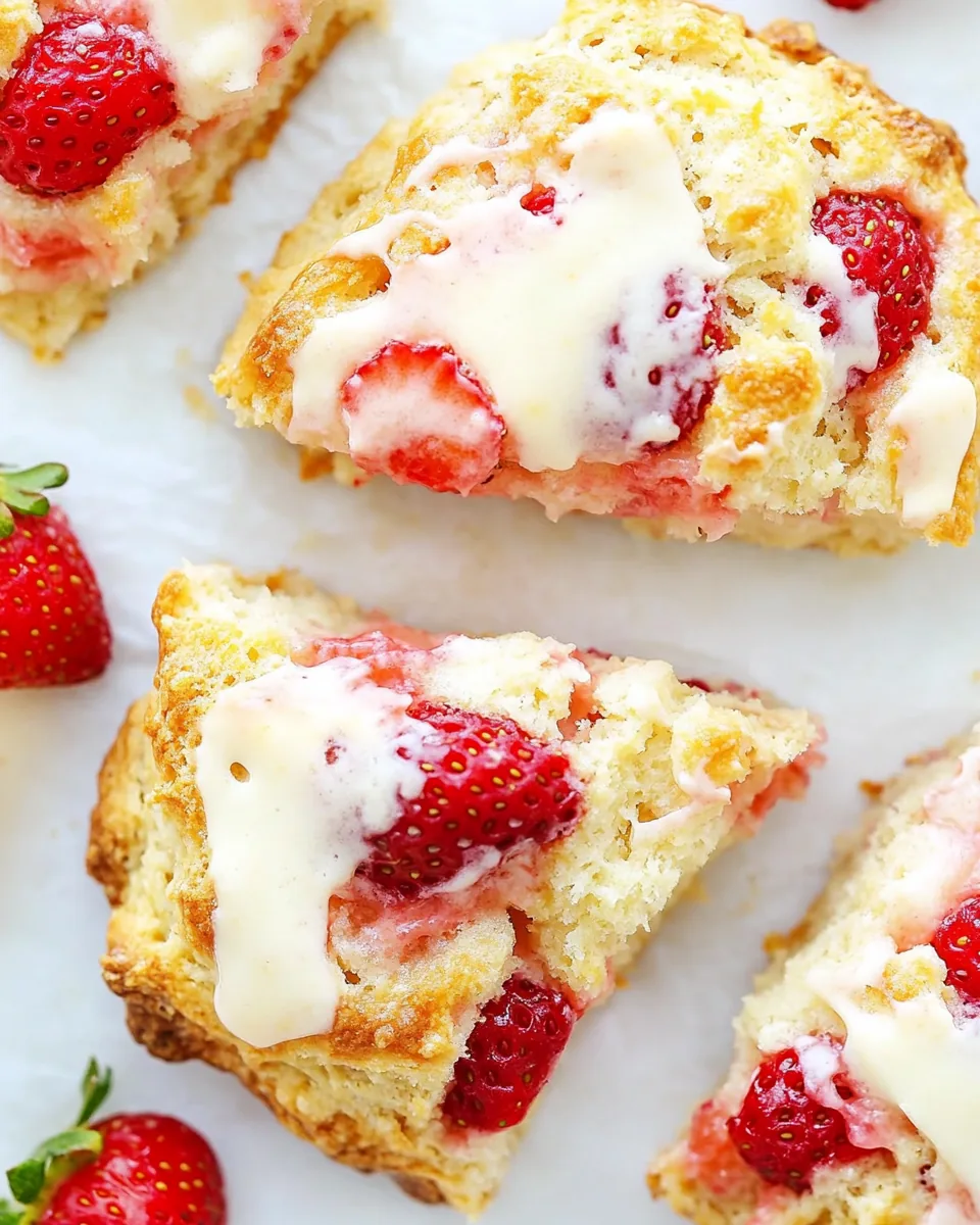 Strawberries and Cream Scones