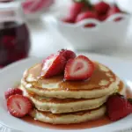 Strawberry Almond Flour Pancakes