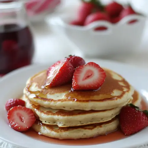 Strawberry Almond Flour Pancakes