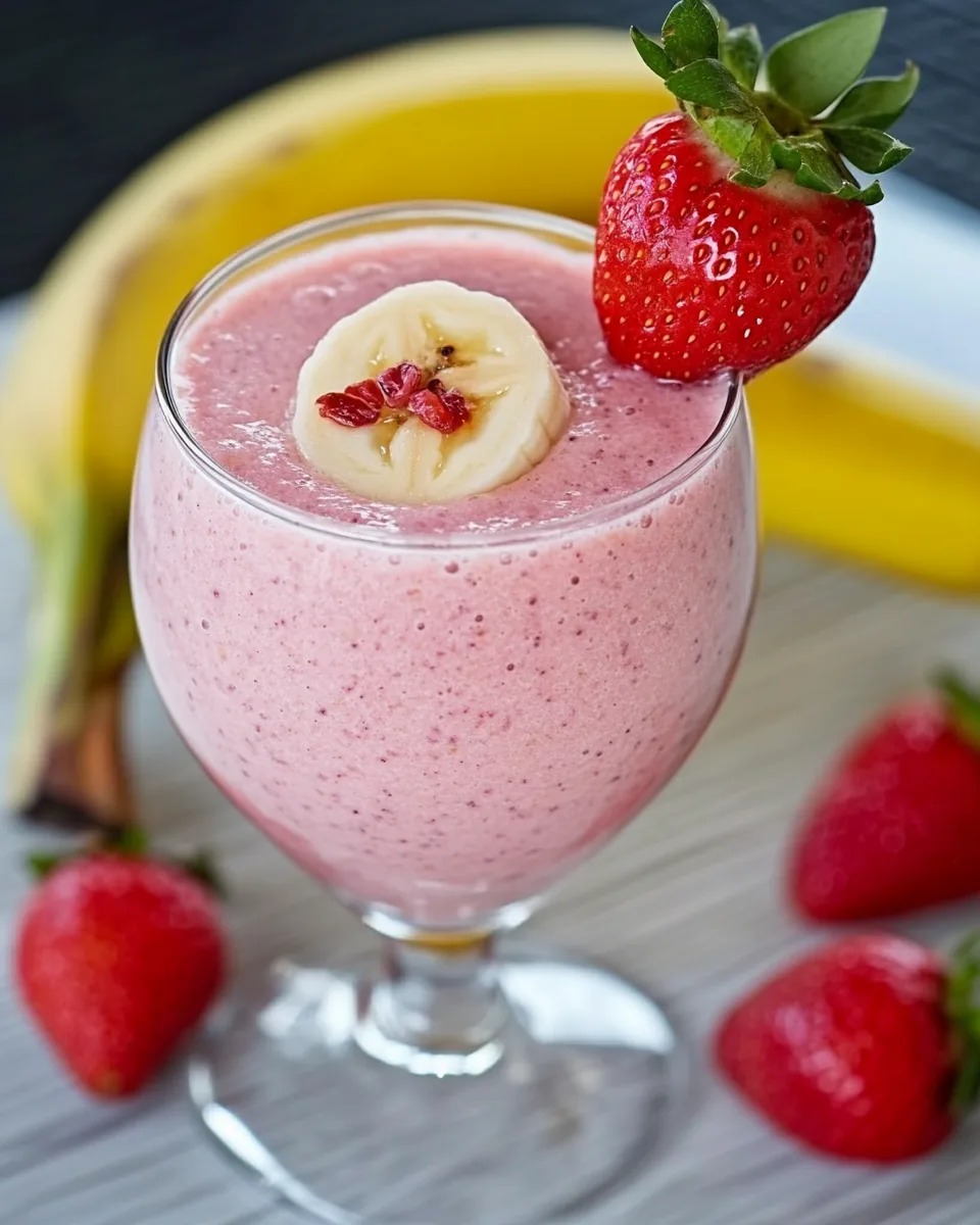 Strawberry Banana Protein Smoothie