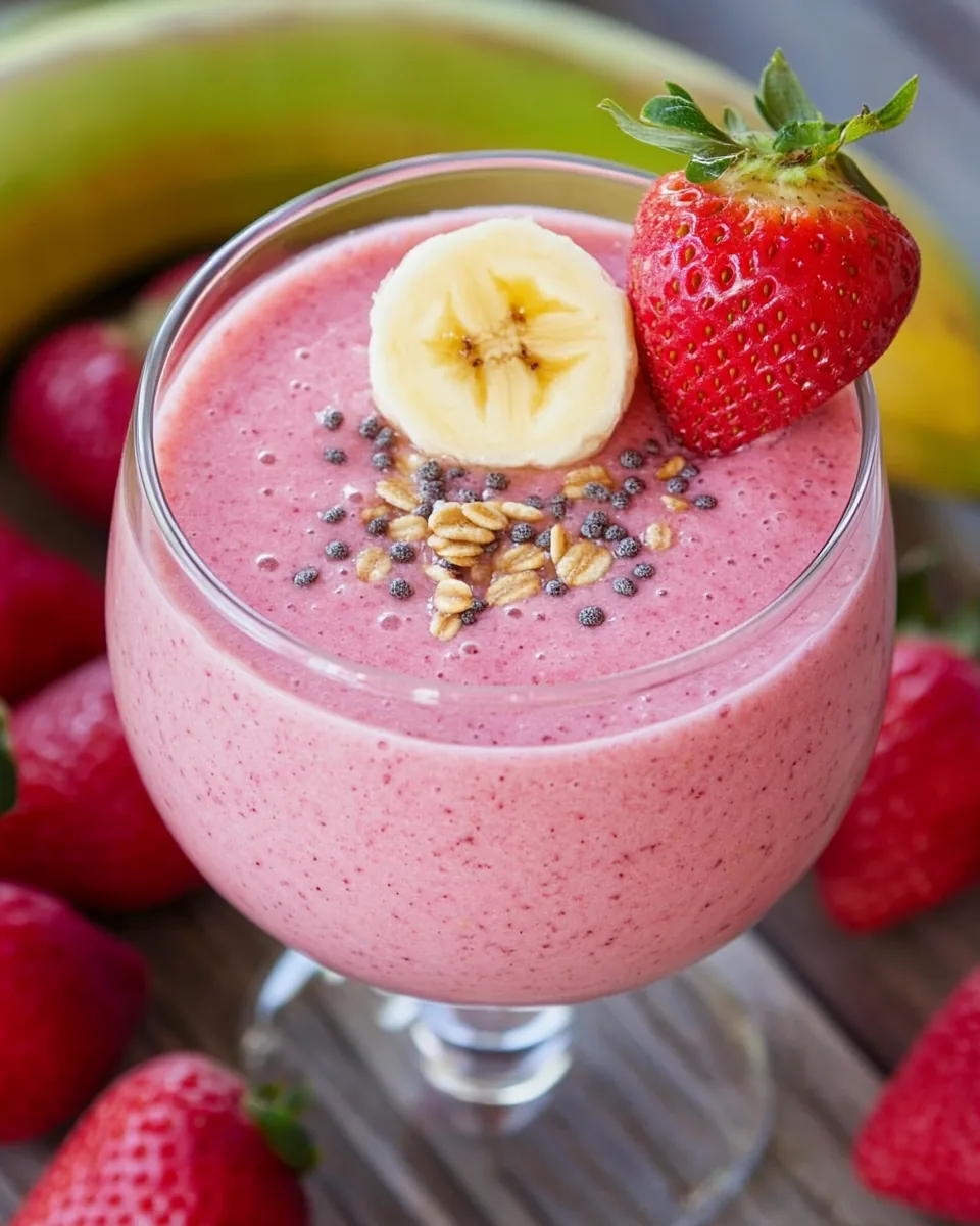Strawberry Banana Protein Smoothie