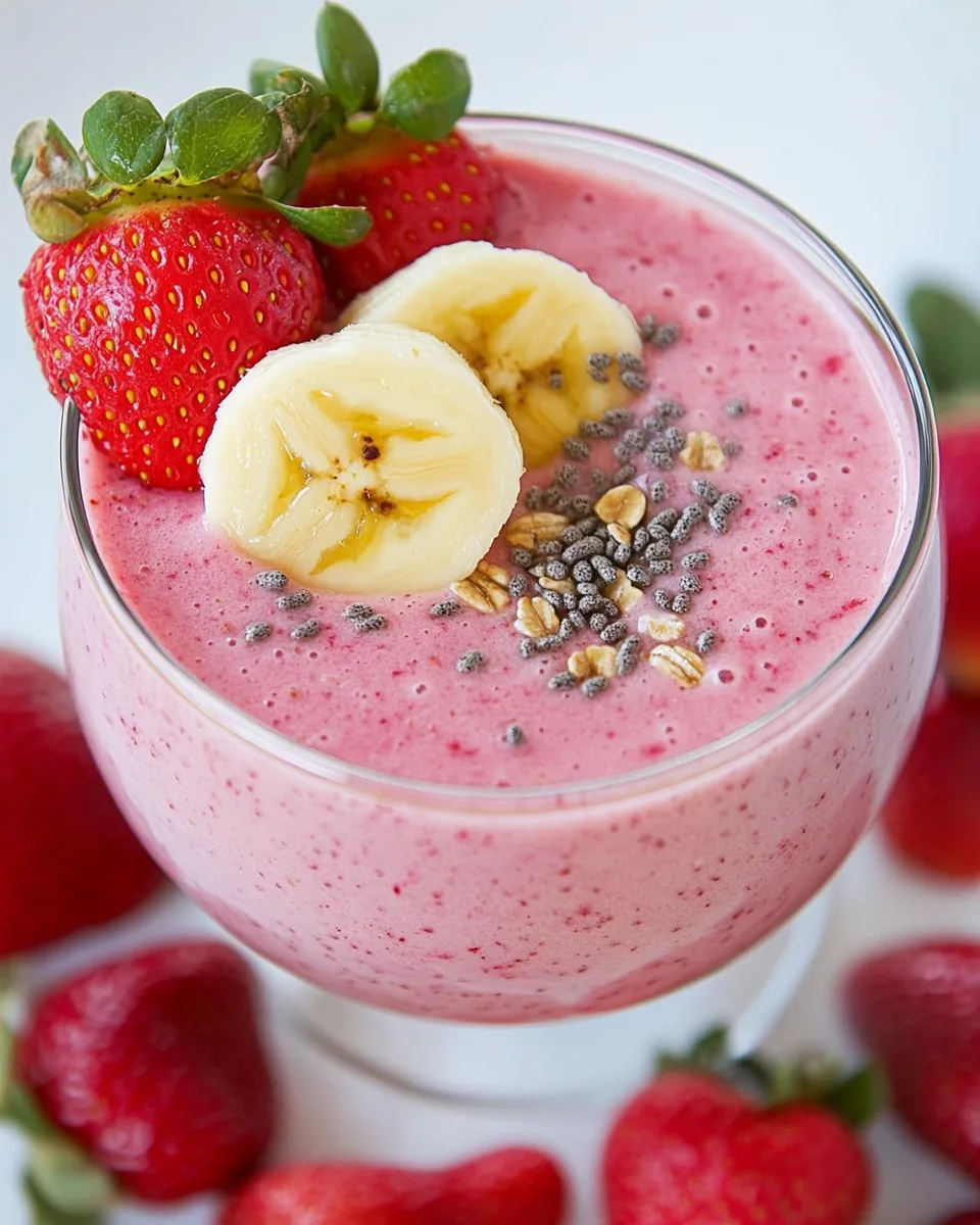 Strawberry Banana Protein Smoothie