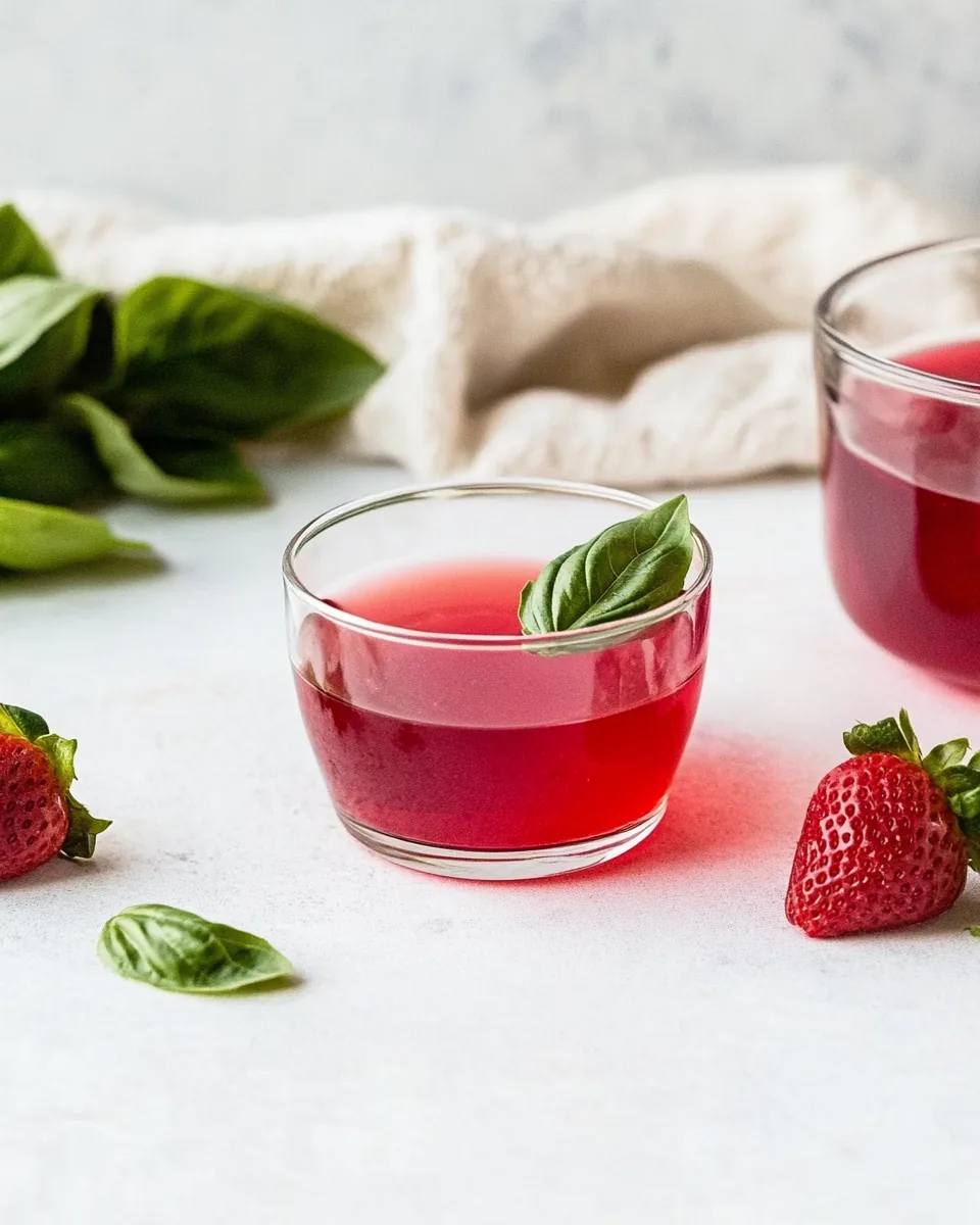 Strawberry Basil Simple Syrup