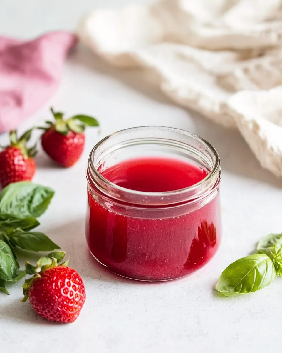 Strawberry Basil Simple Syrup