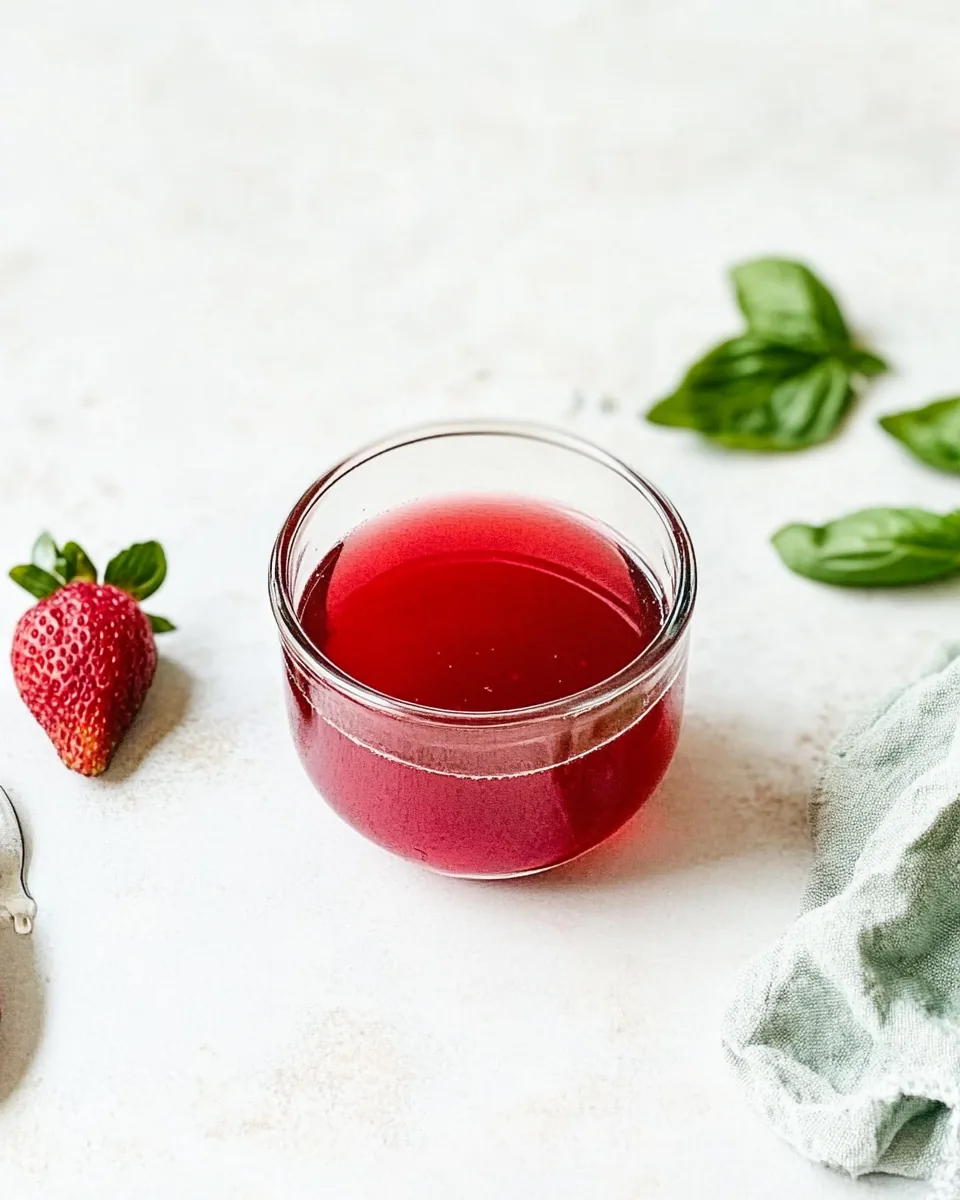 Strawberry Basil Simple Syrup