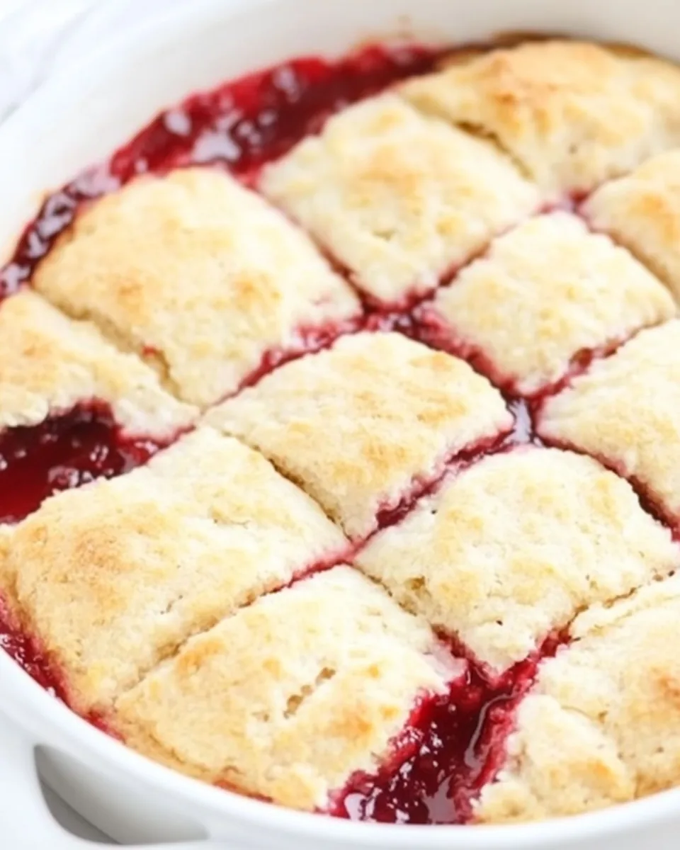 Strawberry Biscuit Jam Cobbler