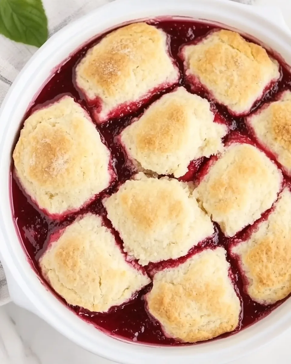 Strawberry Biscuit Jam Cobbler