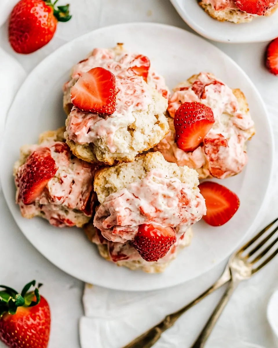 Strawberry Biscuits