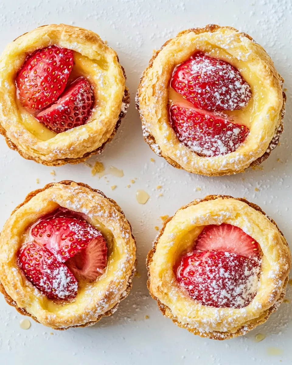 Strawberry Brioche Tarts