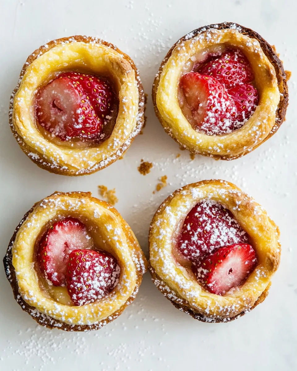 Strawberry Brioche Tarts