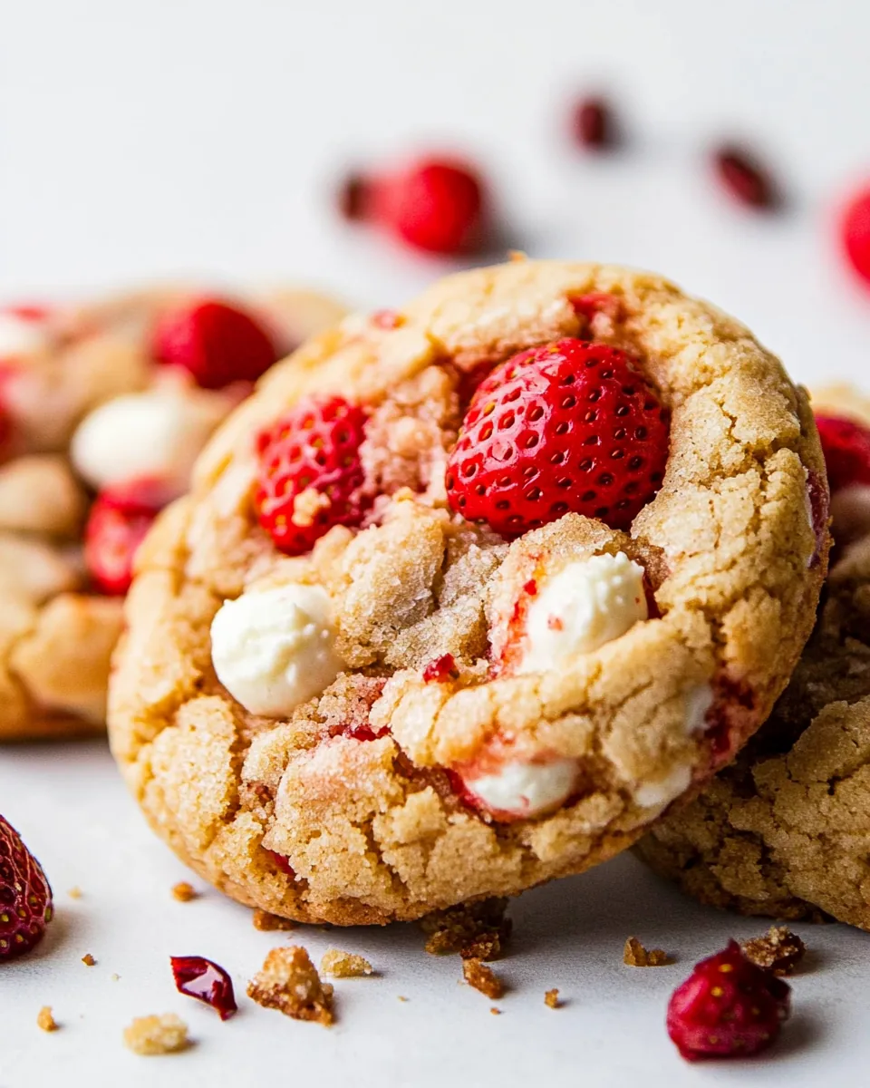 Strawberry Cheesecake Cookies
