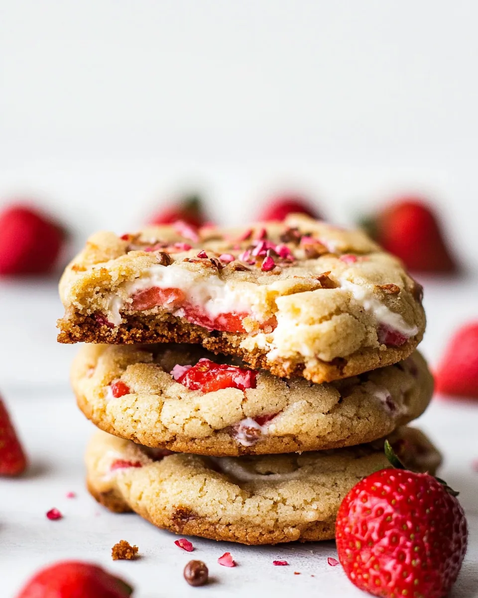 Strawberry Cheesecake Cookies