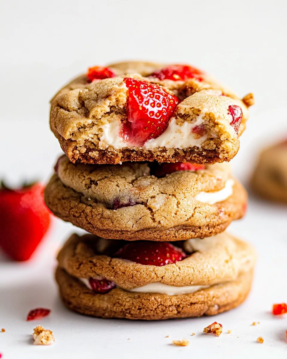 Strawberry Cheesecake Cookies