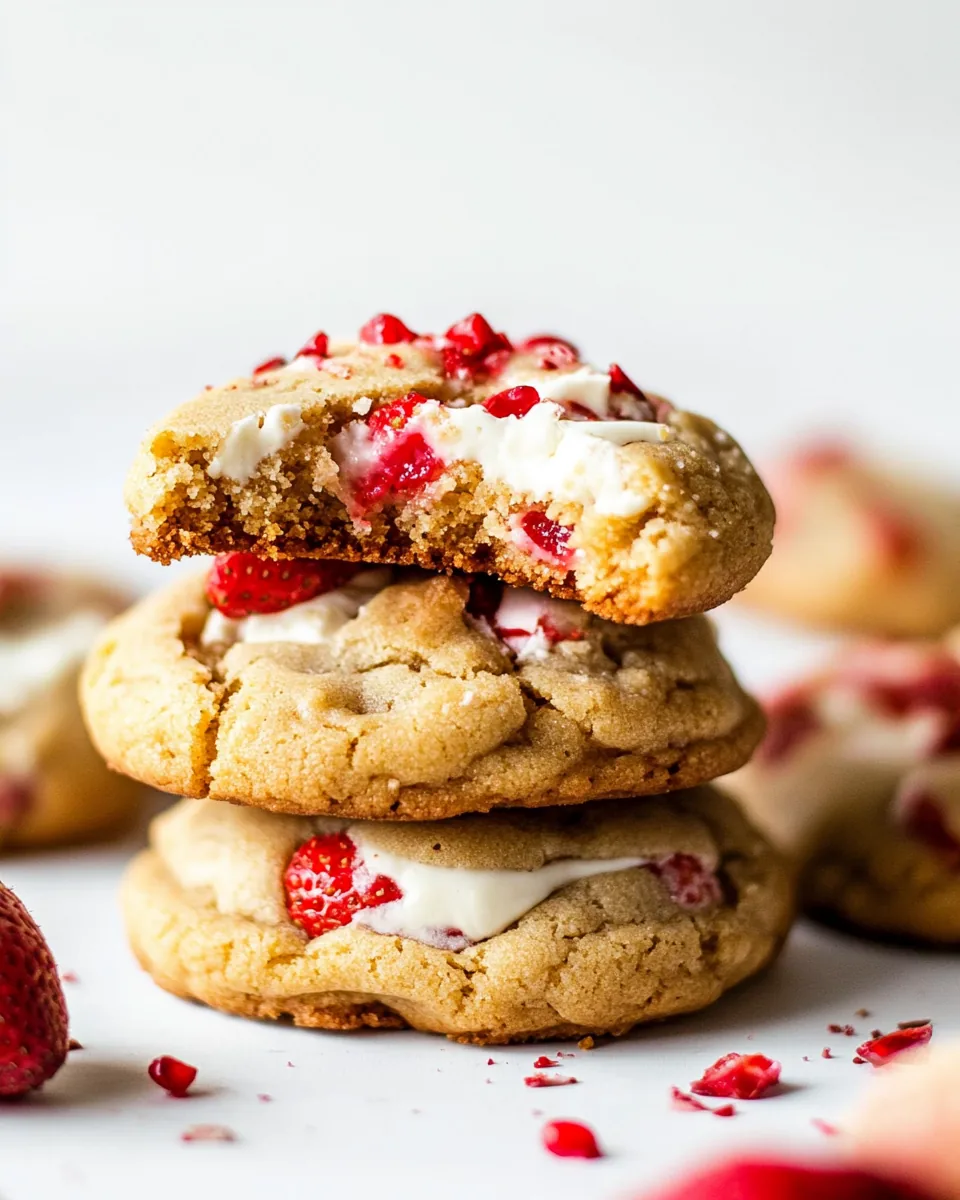 Strawberry Cheesecake Cookies