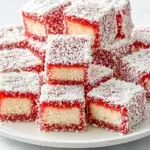 Strawberry Lime Coconut Lamingtons