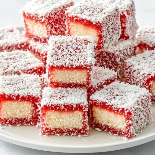 Strawberry Lime Coconut Lamingtons
