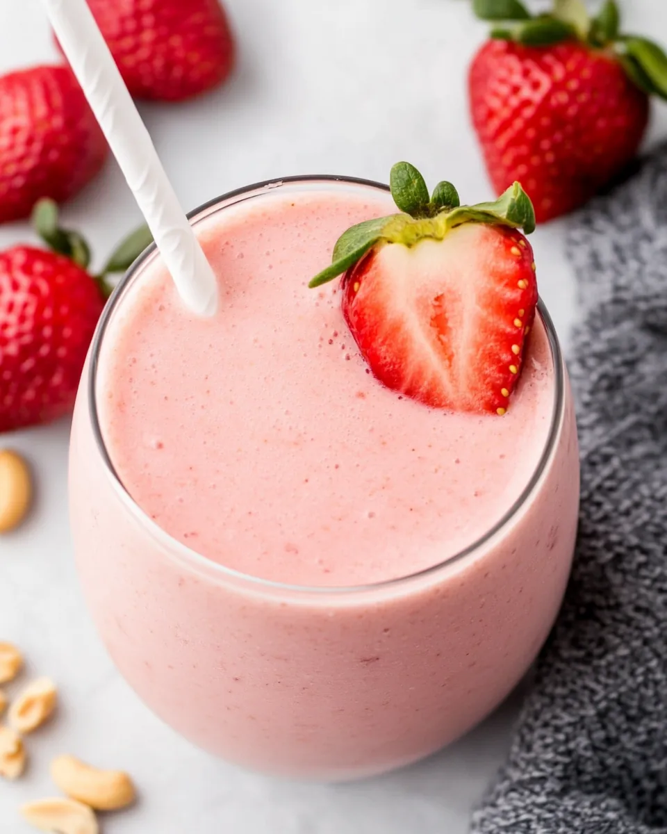 Strawberry Peanut Butter Smoothie