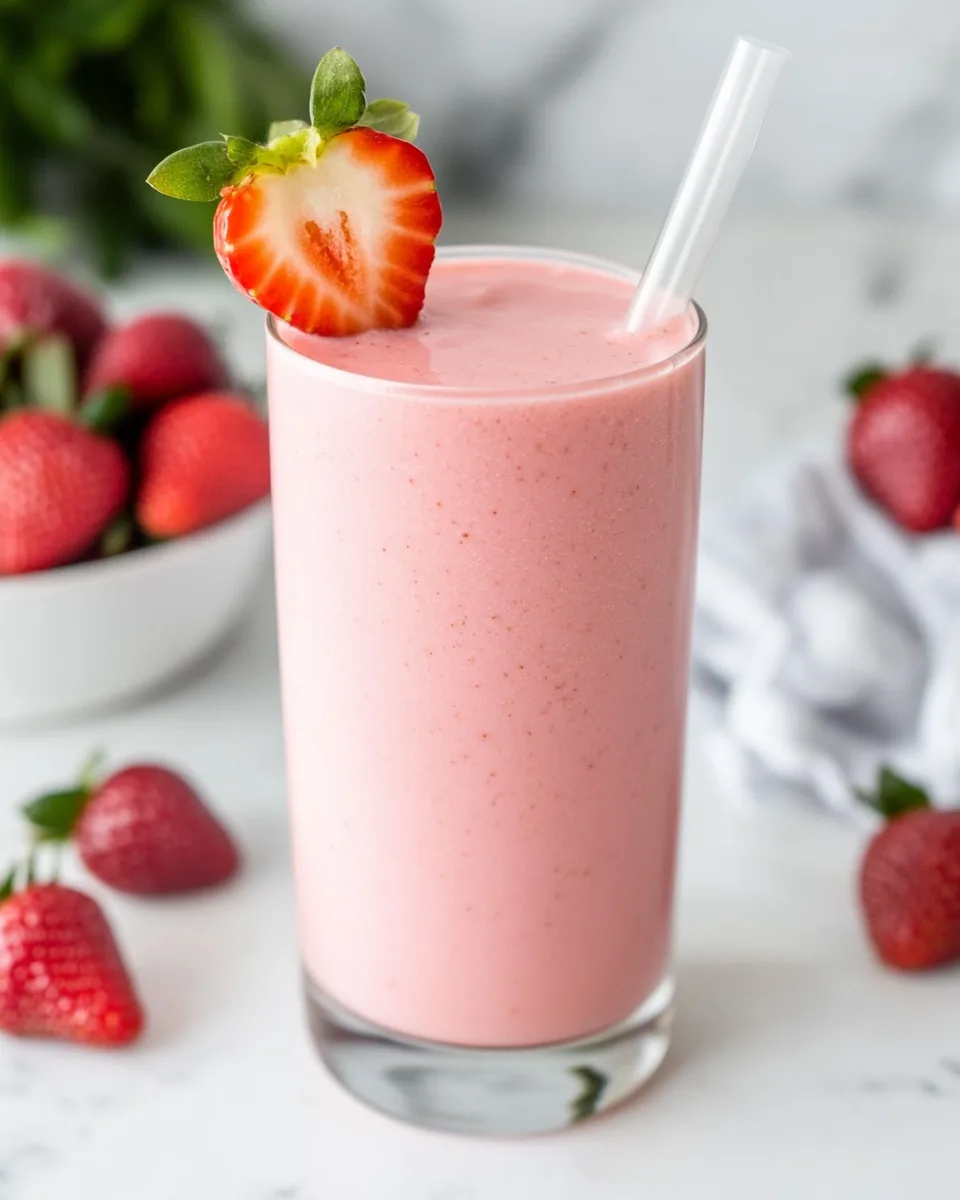 Strawberry Peanut Butter Smoothie