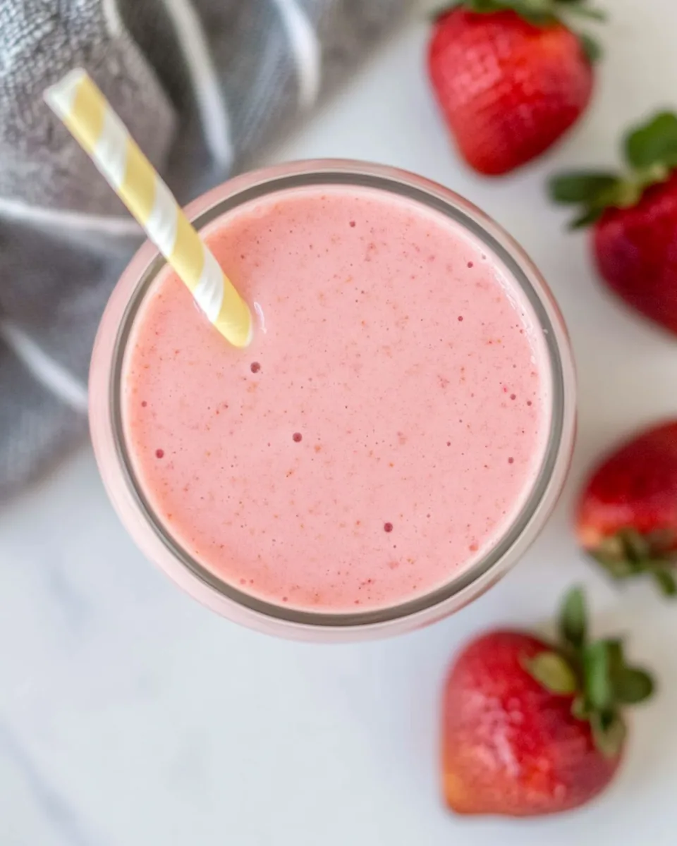 Strawberry Peanut Butter Smoothie