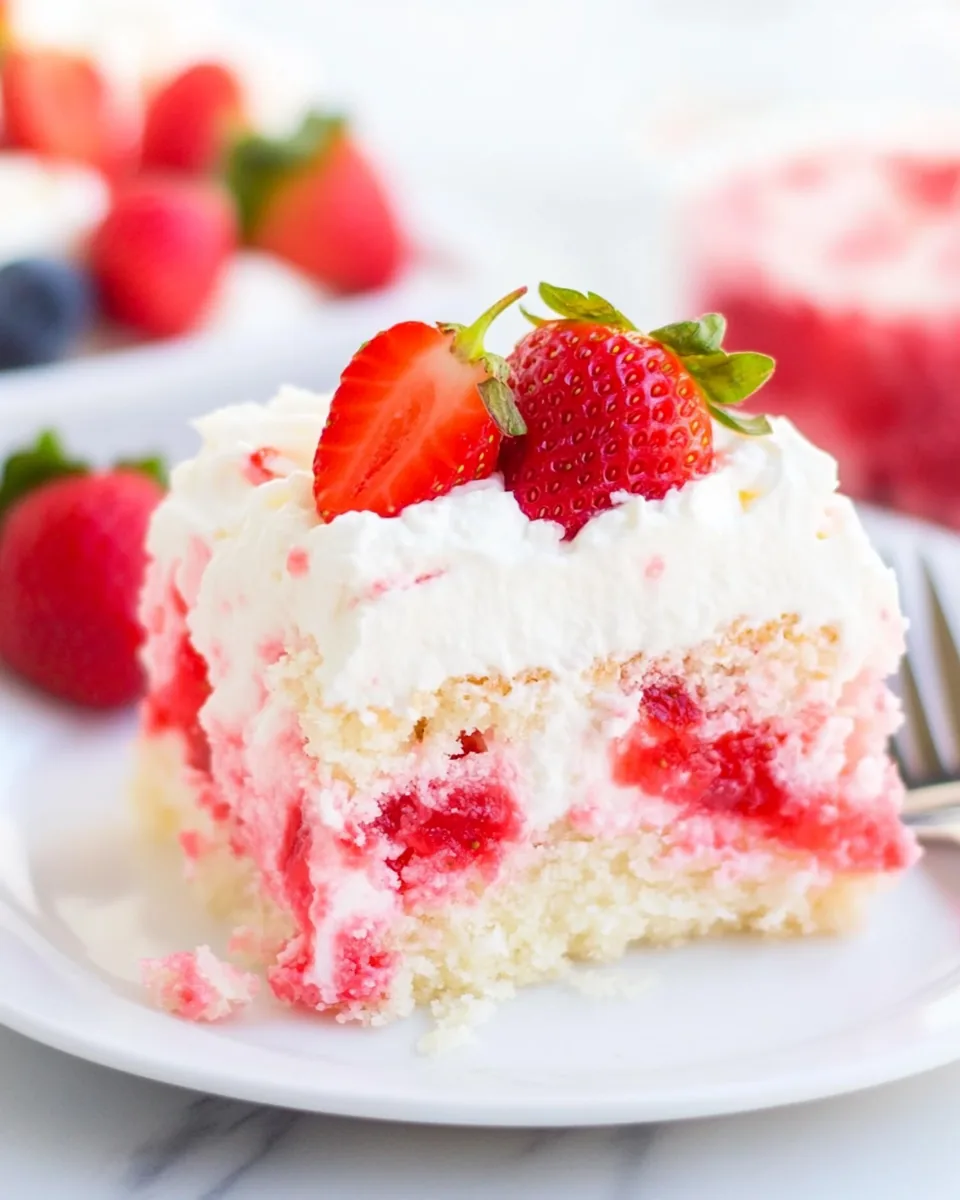 Strawberry Poke Cake