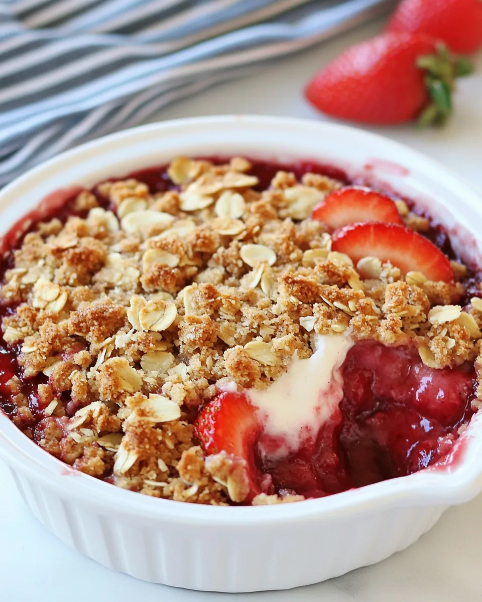 Strawberry Rhubarb Crisp