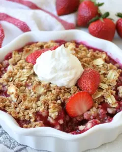 Strawberry Rhubarb Crisp