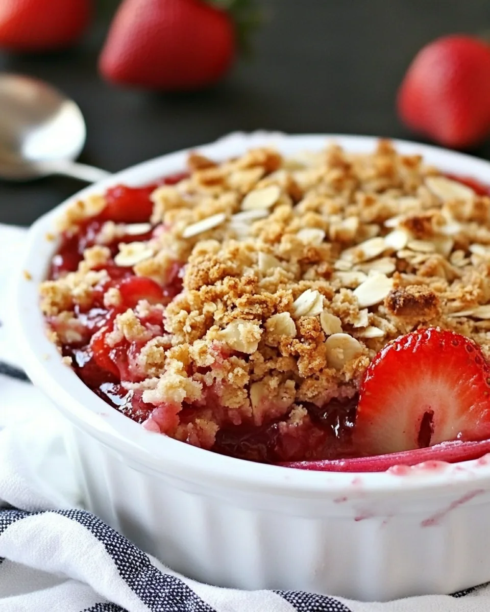 Strawberry Rhubarb Crisp