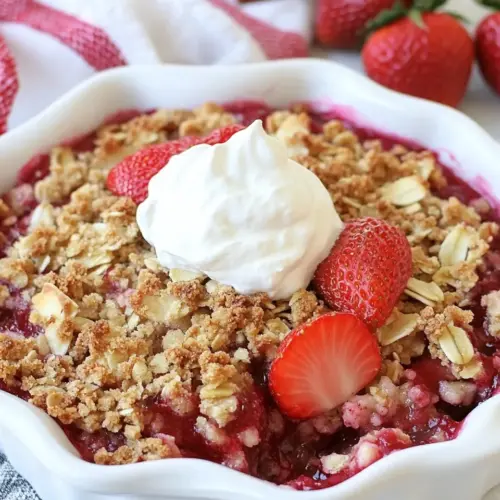 Strawberry Rhubarb Crisp