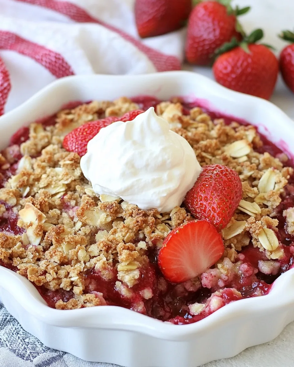 Strawberry Rhubarb Crisp