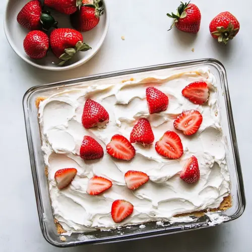 Strawberry Rhubarb Tres Leches Cake
