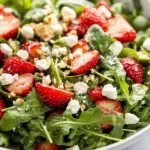 Strawberry Salad with Spinach and Arugula