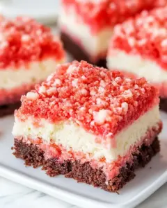 Strawberry Shortcake Brownies