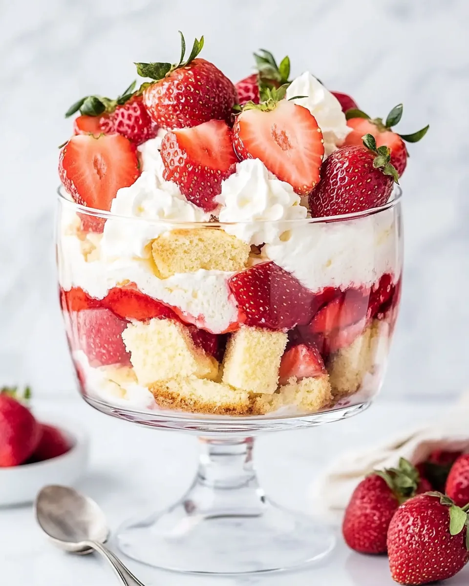 Strawberry Shortcake Trifle