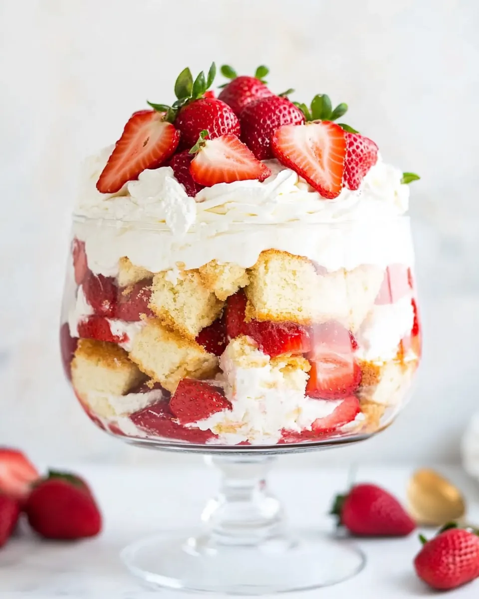 Strawberry Shortcake Trifle