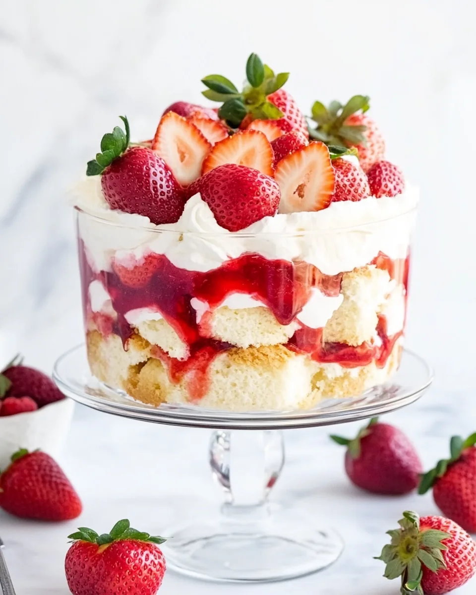 Strawberry Shortcake Trifle