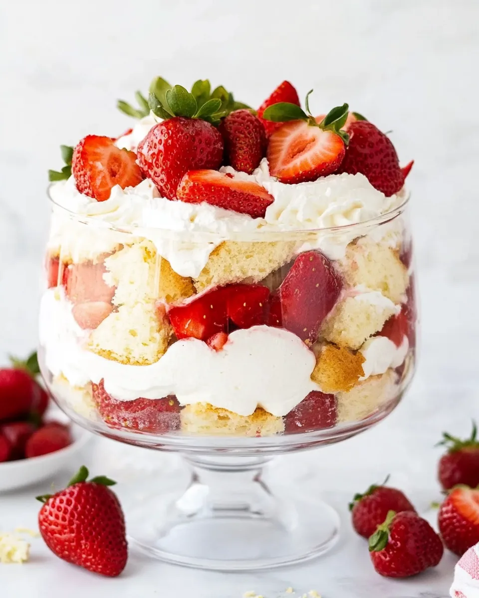 Strawberry Shortcake Trifle