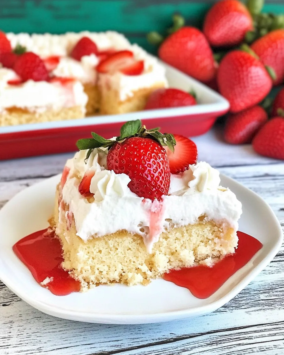 Strawberry Tres Leches Cake