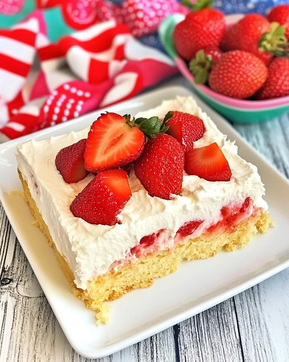 Strawberry Tres Leches Cake