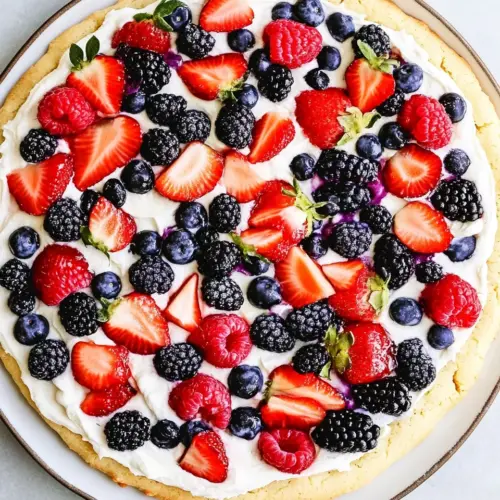 Sugar Cookie Fruit Pizza