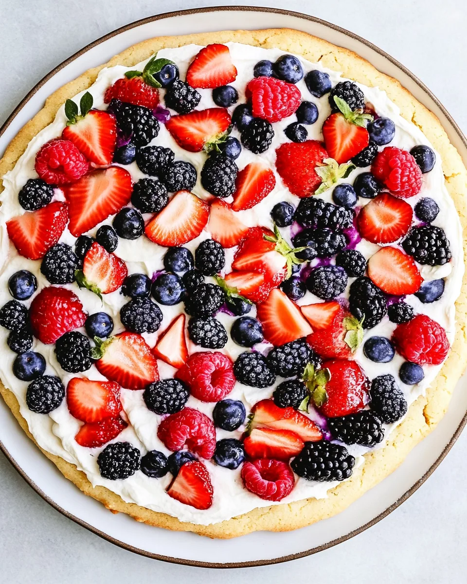 Sugar Cookie Fruit Pizza